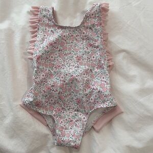 Floral Kids Swim One Piece